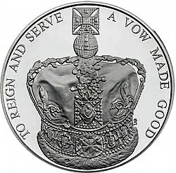 Large Reverse for £5 2013 coin