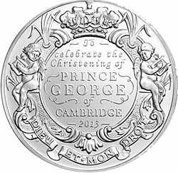 Large Reverse for £5 2013 coin