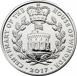 Large Reverse for £5 2017 coin