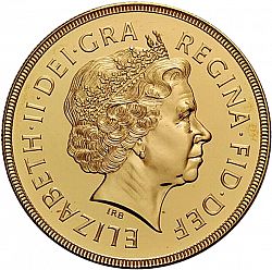 Large Obverse for Five Pounds 2000 coin