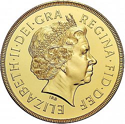 Large Obverse for Five Pounds 2001 coin