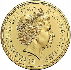 Large Obverse for Five Pounds 2004 coin