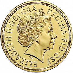 Large Obverse for Five Pounds 2006 coin
