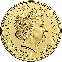 Large Obverse for Five Pounds 2007 coin