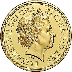 Large Obverse for Five Pounds 2008 coin