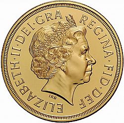 Large Obverse for Five Pounds 2009 coin