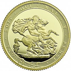 Large Reverse for Five Pounds 2017 coin