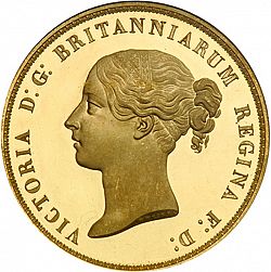 Large Obverse for Five Pounds 1839 coin