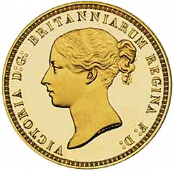 Large Obverse for Five Pounds 1839 coin