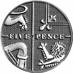Large Reverse for 5p 2013 coin