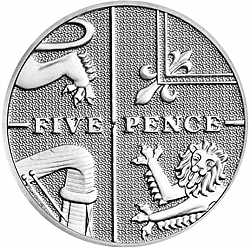 Large Reverse for 5p 2015 coin