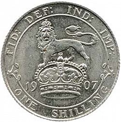 Large Reverse for Sixpence 1907 coin