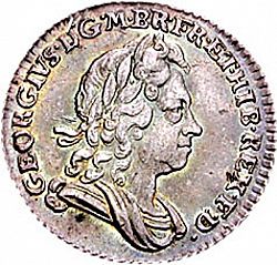 Large Obverse for Sixpence 1723 coin