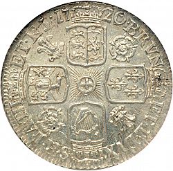 Large Reverse for Sixpence 1720 coin
