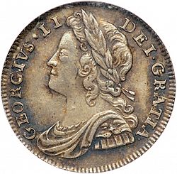 Large Obverse for Sixpence 1739 coin