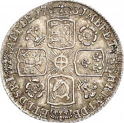 Large Reverse for Sixpence 1731 coin