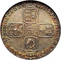 Large Reverse for Sixpence 1757 coin