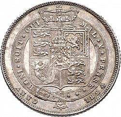 Large Reverse for Sixpence 1824 coin