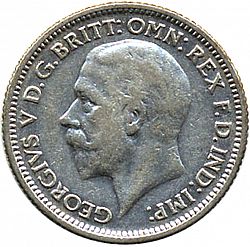Large Obverse for Sixpence 1929 coin