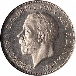 Large Obverse for Sixpence 1935 coin