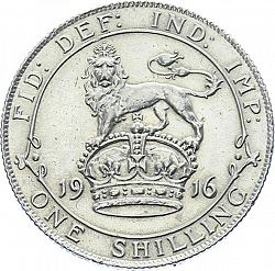 Large Reverse for Sixpence 1916 coin
