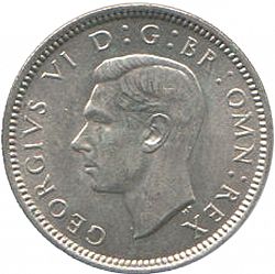 Large Obverse for Sixpence 1937 coin
