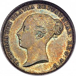 Large Obverse for Sixpence 1838 coin