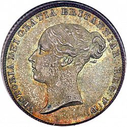 Large Obverse for Sixpence 1839 coin