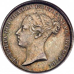 Large Obverse for Sixpence 1840 coin