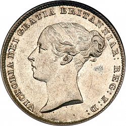 Large Obverse for Sixpence 1841 coin