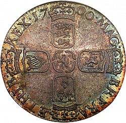 Large Reverse for Sixpence 1700 coin