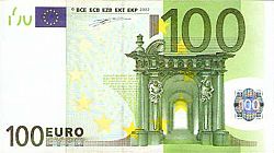 100 Euro 2002 Large Obverse coin