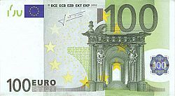 100 Euro 2002 Large Obverse coin