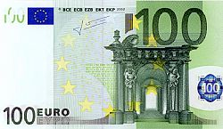 100 Euro 2002 Large Obverse coin