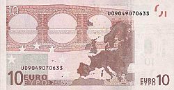 10 Euro 2002 Large Reverse coin