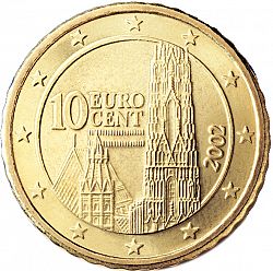 10 cent 2002 Large Obverse coin