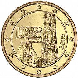 10 cent 2005 Large Obverse coin
