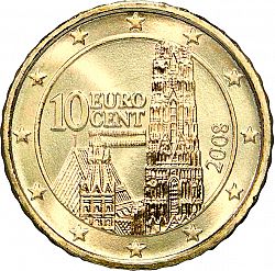 10 cent 2008 Large Obverse coin