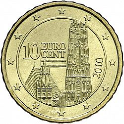 10 cent 2010 Large Obverse coin