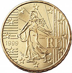 10 cent 1999 Large Obverse coin