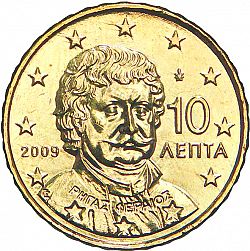 10 cent 2009 Large Obverse coin