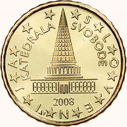 10 cent 2008 Large Obverse coin