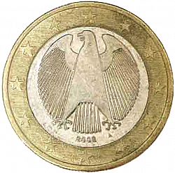 1 Euro 2002 Large Obverse coin