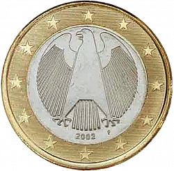 1 Euro 2002 Large Obverse coin