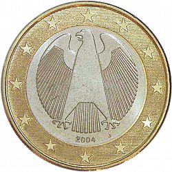 1 Euro 2004 Large Obverse coin