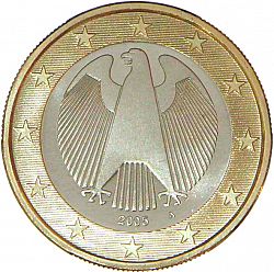 1 Euro 2005 Large Obverse coin