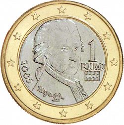 1 Euro 2005 Large Obverse coin