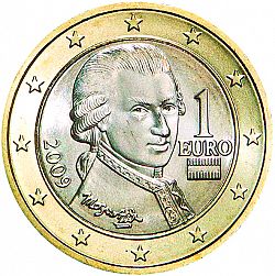 1 Euro 2009 Large Obverse coin