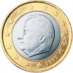 1 Euro 1999 Large Obverse coin