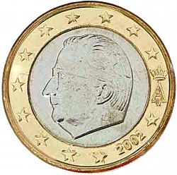 1 Euro 2002 Large Obverse coin